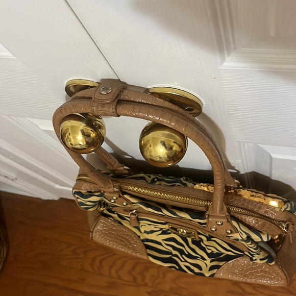 Vintage Sharif 1827 Bag/ Large Shoulder Bag with Several Materials & Patterns - Picture 4 of 12